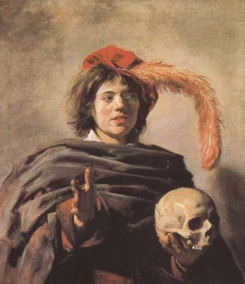 Frans Hals Young Man with a Skull (mk08) oil painting image